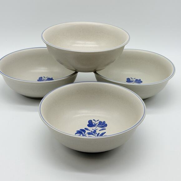 Vtg Pfaltzgraff USA Yorktowne Soup ~ Cereal Bowls 6" Set of 4 Stoneware - Picture 9 of 9